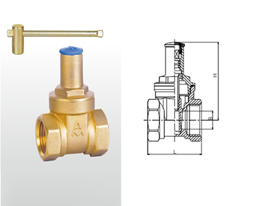 115/166 Z15W-16T 黃銅帶鎖閘閥