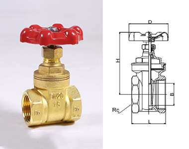 108/108D/109 Z15W-16T 黃銅閘閥