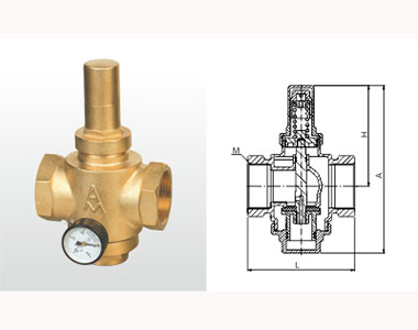 729 Y13X-16T 黃銅活塞式可調(diào)減壓閥
