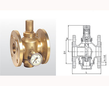 730 Y43X-16T 黃銅活塞式可調(diào)減壓閥