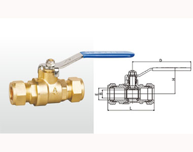 270 Q91F-16T 黃銅卡套球閥