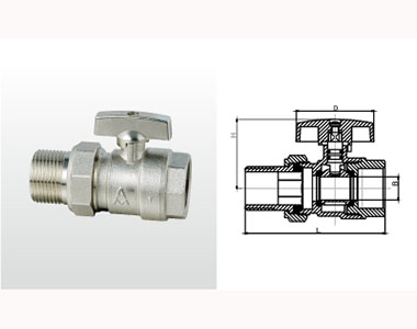 278 Q31F-16T 黃銅內(nèi)外螺紋活接頭球閥