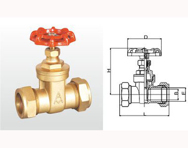 111 Z95W-16T 黃銅卡套閘閥