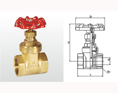 158 Z15W-20T 黃銅閘閥 (足通孔)
